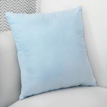 Printed Decorative Pillow With Full Zipper, Super Washable - 藍色 - 查看 1