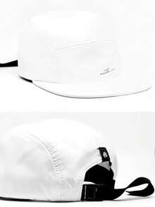 Five 5 Panel Anth Co Original Cap - Fb Model: Streetwear Strapback Straight Brim Adjustable Lightweight Stylish Maximum Comfort Quality - trắng - Xem 2