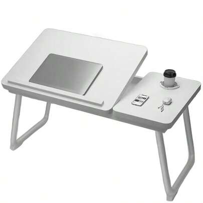 Piorlado Laptop Desk, Laptop Bed Table With Foldable Legs & Cup Slot, Reading Holder Notebook Stand Breakfast Bed Tray Book Holder For Sofa, Bed, Terrace, Balcony