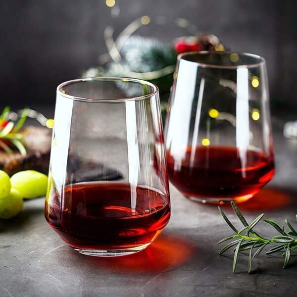 1 pieza, Elegantes vasos de cristal, Vasos sin asa, Vasos para whisky, Vasos para té helado, Vasos para bebidas heladas, Vasos para café helado, Adecuados para vino tinto/blanco, espresso, agua con gas, cócteles, jugos, Adecuados para hogares, oficinas, bares, fiestas, regalos, 410ml/14oz