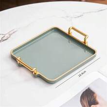 1 Pc Modern Handle Design PS Kitchen Serving Tray