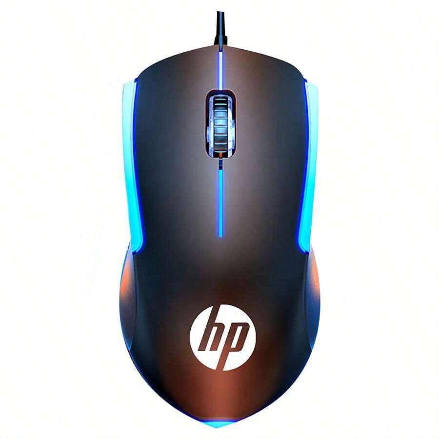 HP Chuột quang chơi game M160 Thiết kế chống trượt có lớp phủ mờ Độ nhạy có thể điều chỉnh Hiệu ứng ánh sáng tùy chỉnh nhiều màu sắc Chất lượng bền bỉ như quán cà phê Internet Lựa chọn hàng đầu cho chơi game - Ánh sáng đen - Xem 1