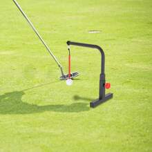 Golf Swing Trainer, Golf Swing Training Aid, Adjustable Height (7.87-9.84 Inches), 17.3 * 11 Inches - Black +  Red - View 7