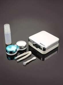 eyekan Minimalist Mirror Contact Lens Case, Portable Leak-Proof Contact Lens Kit With Mirror, Suitable For Soaking Contact Lenses For Travel And Home Use.School - Mirror Care Box - View 7