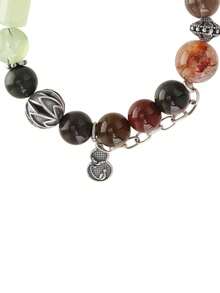 VE 1pc High Quality S925 Silver Natural Amethyst Crystal Bracelet With Agate, Super Seven, Citrine, Attract Wealth & Career, Soothe Emotions, Protect Love, Suitable For Self, Bestie, Girlfriend, Friend, Mom. Jewelry Color Random