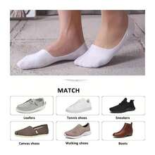 5-Pack Men's Boat Socks Lightweight Breathable Casual Socks