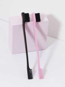 Conjunto de 2 pentes multifuncionais para estilizar o cabelo, escova dupla face para controle de frizz, essencial para volta às aulas, viagens e férias, acessórios de cabelo femininos - pente, escova para frizz, escova desembaraçadora, escova redonda, conjunto de mini pentes, pente de madeira, escova de cabelo, pente, escova para a parte de trás, escova de cabelo, escova para frizz, escova desembaraçadora, ferramentas de estilização de cabelo - Multicolorido - Ver 8