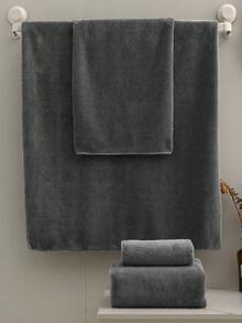 柔软、吸水、不掉毛的珊瑚绒毛巾套装（轻薄），方便居家、情侣使用、吹发、洗脸、沐浴。选项：1 条 34 英寸 X 75 英寸手巾或 1 条 70 英寸 X 140 英寸浴巾或 1 条 40 英寸 X 80 英寸大手巾或 1 条 90 英寸 X 170 英寸大浴巾淋浴毛巾，适用于美容院、酒店运动、家居必需品、毛巾、皮肤护理