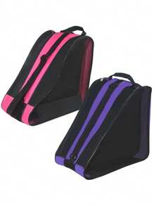 溜冰鞋包，透气冰鞋包，带可调节肩带，牛津布滑冰鞋收纳包，适用于男女成人溜冰鞋配件