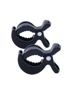 4件/3件/2件婴儿推车毯夹、婴儿推车蚊帐夹、婴儿推车玩具夹、婴儿推车毯夹、婴儿床玩具挂夹、孕妇汽车座椅配件 - 黑色 - 查看 7