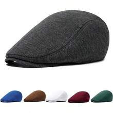 UTTPLL Newsboy Hats Men Cotton Flat Cap Soft Fitted Driving Cabbie Hat Mens Winter Gatsby Vintage Costumes Hats