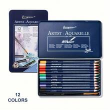 Set de creioane din lemn, cărbune colorat mat și creioane de schiță - Instrumente profesionale de amestecare, cutie portabilă, consumabile de artă premium pentru studenți, artiști și pasionați de desen | Cadou ideal de ziua de naștere și Crăciun