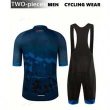 男士短袖骑行卫衣短裤套装，速干透气