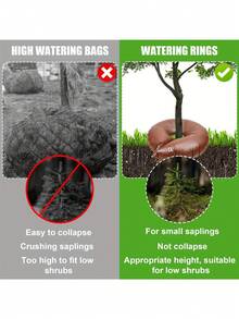 2 Extra Large PVC Watering Bags, 10/15 Gallon Capacity, Slow Release Automatic Plant Watering With Sunscreen And Moisturizing Function, Suitable For Gardens, Orchards And Forests - A - View 10