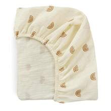 1 tấm ga trải giường cũi trẻ em, chất liệu mềm mại và thân thiện với da, phù hợp với trẻ sơ sinh, dễ giặt và không bị xê dịch, vừa với nệm cũi trẻ em tiêu chuẩn có kích thước 130*70cm - Nhiều màu - Xem 17