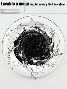 Pantalones De Mujer Moda Stretch Pantalón Cintura Media Salir Cita - Negro - Ver 7