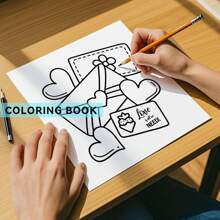 1 libro da colorare rilassante - 24 pagine spesse, immagini interessanti, rilassati, riscalda la tua vita, un libro da colorare artistico per adulti per ridurre lo stress, regalo per la festa della mamma, forniture scolastiche