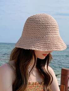 Mũ chống nắng gấp gọn hình vảy cá dành cho nữ - Mũ vành rộng thủ công, thích hợp cho đi biển hoặc du lịch. Phù hợp cho các hoạt động ngoài trời, trang trí, dã ngoại và du lịch, là món quà tuyệt vời. - Mũ rơm - Xem 20