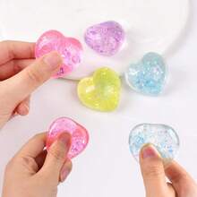 6厘米麦芽胶减压球，柔软挤压感官玩具，抗压力珍珠彩虹色慢回弹挤压球 - 彩色 - 查看 8