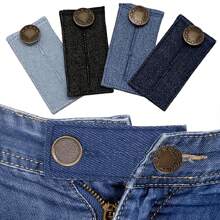 5 Pcs Adjustable Waist Extender Buttons,Elastic Waistband Extender & Cuffs Lengthening Buttons, Fashion Accessory For Jeans & Trousers