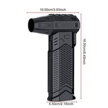 涡轮喷气风扇便携式清洁吹风机工具 Type-C 充电 130000RPM 3 档可调电动空气除尘器汽车吹雪， - 黑色 - 查看 11