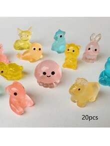 20 túi hình động vật mini dễ thương - Quà tặng thú vị cho tiệc năm mới, lễ Phục sinh, lễ tình nhân! Tuyệt vời để làm quà tặng, trang trí nhà cửa và các dịp lễ (Nhiều màu sắc và kiểu dáng) - Nhiều màu - Xem 8
