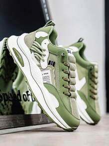 男士时尚百搭休闲运动鞋，青少年防滑耐磨运动鞋，适合所有季节 - 灰色 - 查看 8