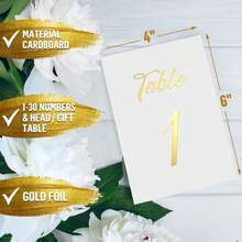 Table Number Clips - Metal Seat Card Holder And Photo Holder With Storage Box Seat Card Holder 1.7 Inch Table Card Holder Steel Card Holder Suitable For Photos, Food Signs, Cheat Sheets, Weddings, Restaurants, Birthdays, Anniversaries And Parties Sturdy & Stable Design
