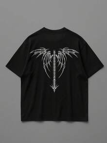 Oversized Streetwear Cotton T-Shirt Printed Shirt - in 05 - Xem 2