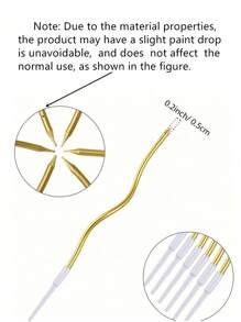 6 piezas/18 piezas Velas de cumpleaños, 6 piezas/Caja, Decoraciones para pasteles, Velas en espiral, Velas doradas, Velas plateadas, Velas retorcidas, Velas curvas para pasteles, Artículos para fiestas