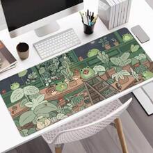 大型青蛙家族鼠标垫，游戏桌垫，大号键盘垫，可水洗，橡胶防滑底，缝边，礼品鼠标垫，桌面保护垫，学习桌垫，多种尺寸可选，电脑键盘垫，笔记本电脑垫，学习用品，返校游戏鼠标垫，办公桌配件，办公用品，办公桌配件，鼠标垫 - 小青蛙一家 - 查看 9