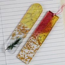 3pcs Silicone Bookmark Mold Set, Resin Bookmark Mold, Small & Medium Rectangle Bookmark Molds For Making Decorations With Epoxy Resin, Resin, Gypsum (Includes 16pcs Tassels) - White - View 8