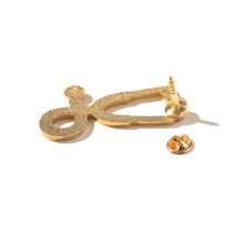 Set de 14 pièces Broche de stéthoscope minimaliste, Badge métallique de soins de santé créatif