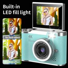 4K HD Mini Camera Video Recording 128GB With Digital Camera Gifts Toys Digital Camera Free 2Pcs Stickers