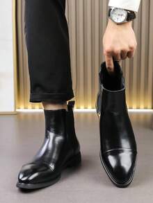 Giày bốt Chelsea đế đỏ, giày công sở mũi nhọn, bốt cổ ngắn, bốt công sở Chukka, bốt cổ ngắn kiểu doanh nhân Châu Âu & Mỹ, bốt da công sở, bốt cao cổ màu đỏ, bốt xe máy cổ điển đen/nâu, giày cao cổ thời trang, bốt cao bồi cổ điển thương hiệu cao cấp, thích hợp cho đi bộ đường dài và lái xe, giày công sở và hàng ngày, thoáng khí, nhẹ, chống trượt, bốt xe máy cỡ lớn dùng được cả bốn mùa, bốt cổ ngắn công sở. - màu đen - Xem 11