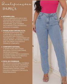 Shein Mom Jeans Women's 100% Jeans High Waist Thick Premium Fabric Lisa Blogger - Xám - Xem 9