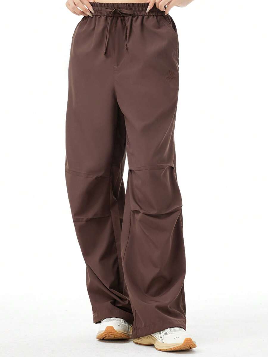 CAMEL CROWN Women's Outdoor Quick-Dry Paratrooper Pants, Straight Leg Jumpsuit Pants For Sports Running Hiking, Quick-Dry - French Brown - View 1