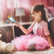 12/20/24件未完成木制皇冠镜面绘画DIY套装，包含木制皇冠画框、宝石贴纸、12种颜色颜料和2支画笔。适合母亲节、万圣节、公主/仙女装扮派对，打造专属于你的木制绘画玩具，也是理想的礼物（部分配件颜色随机）。 - 彩色 - 查看 6