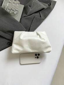 Noua modă de primăvară/vară, culoare solidă, plic, geantă plic casual de culoare solidă, geantă cosmetică, geantă cu accesorii de călătorie, geantă cu căptușeală interioară, geantă de toaletă, husă de depozitare