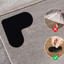 4/8/12 piezas Almohadillas antideslizantes reutilizables y lavables para alfombras, almohadillas adhesivas multiusos, cinta adhesiva de doble cara sin rastro, alfombra antideslizante