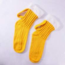 Bright Yellow Beer Socks - Mid-Calf Warm Design With Loop, Fun Party Outfit, Funny Creative Socks, Holiday Accessories