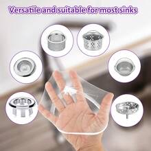 1 Set Kitchen Disposable Filter Net, Leftover Food Strainer, Sink Drain Basket, ABS Plastic Triangle Drain Rack, Hanging Storage Rack, Sink Drain Filter, Bathroom Drain Cover, Kitchen Sink Drain Filter - Multicolor - View 3