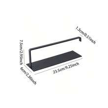 1pc Hanging Paper Towel Holder, Kitchen Cabinet Cupboard Under Shelf Storage Paper Towel Roll Holder Dispenser, Free Punching Wrought Iron Napkins Plastic Wrap Rag Cling Film Storage Rack, Home Kitchen Supplies - Multicolor - View 14
