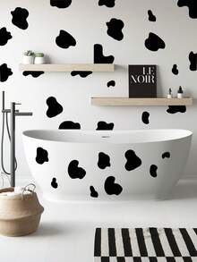 30x90cm 黑白奶牛印花墙贴，家居装饰房间装饰墙壁装饰墙贴贴纸客厅装饰