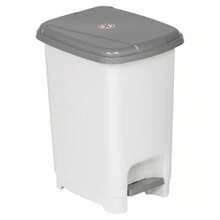 25L Slim Pedal Waste Bin Insert Step On Lid Smooth Cleaning - Grey - View 2