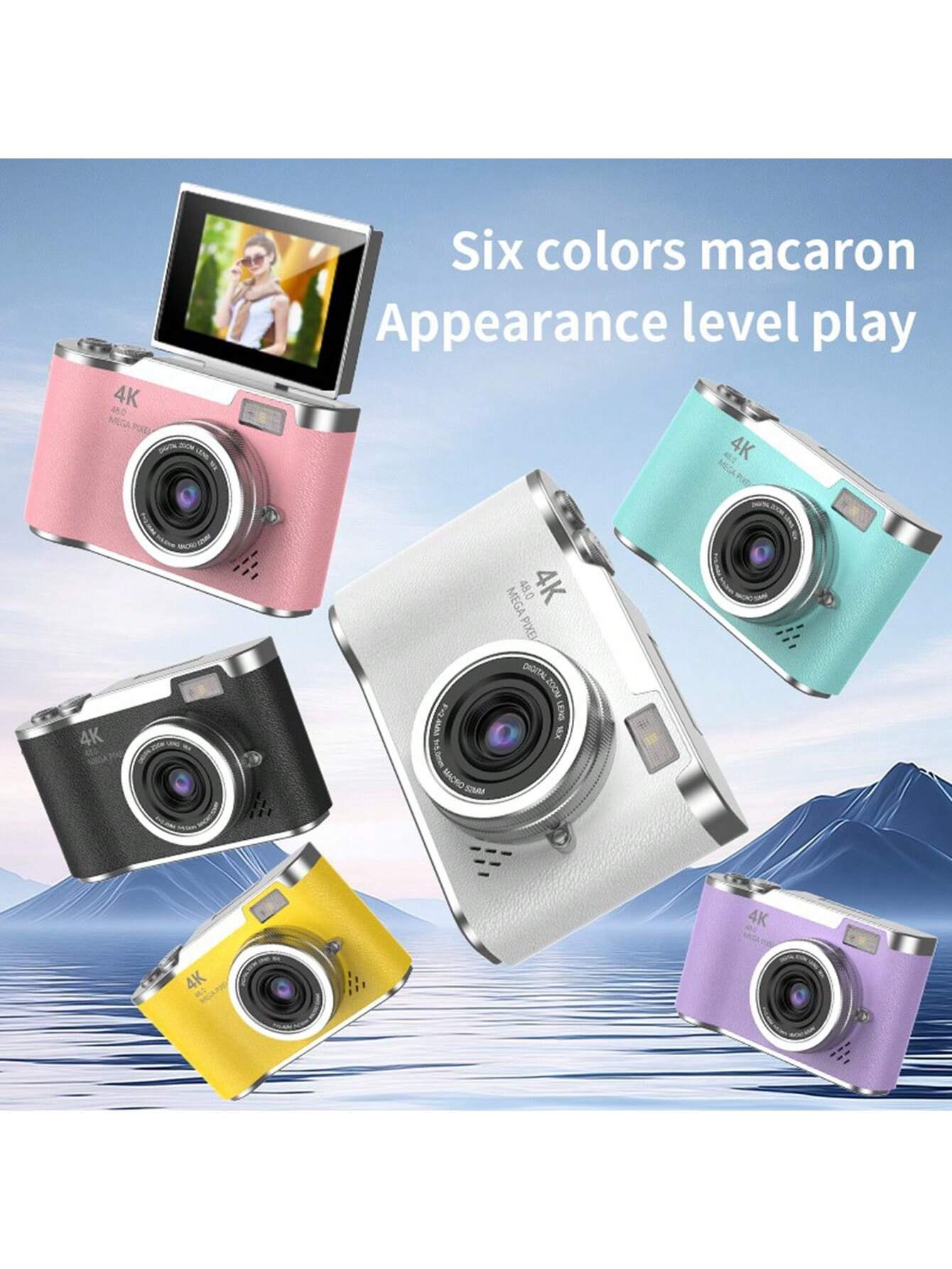 كاميرا رقمية مدمجة بتكبير بصري 18X و 48 ميجابكسل،...