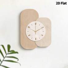 2D Flat 1pc Light Luxury Modern Creativity Wall Clock, Ultra Quiet Quartz Movement, No Ticking Sound, Quiet Decoration Painting Wall Clock For Living Room, Bedroom And Office, Fashionable Bedroom Clock Decoration Wall Watch, Unique Personalized, Ultra Clear Reading Time, Suitable For Clock Decoration In Living Room, Bedroom, Office, Studio, House, Study, Kitchen And Cafe, Perfect Decoration Gift For Family And Friends Home Decor Room Decor