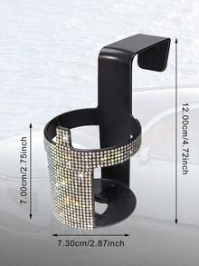 Rhinestone Car Cup Holder, Universal Plastic Beverage Can And Cup Holder, Fits Sedan, Truck And Van Windows - Sparkling Diamond Drink Holder - Multicolor - View 11