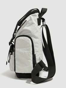 1pc Men's Backpack Oxford Cloth Material Multi-Pocket Fashion Casual Daypack, Suitable For School, Date, Party, Commute, Travel, Work Large Capacity Bag