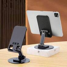1 suport ergonomic pliabil, suport universal pliabil multifuncțional rotativ din aliaj de aluminiu pentru telefoane mobile și tablete, suport cu clip reglabil, confortabil și stabil, perfect pentru Android și cititoare electronice